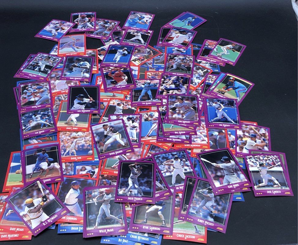 24.66 lbs. Lot of Baseball MLB Cards. Medium Box, Unsorted