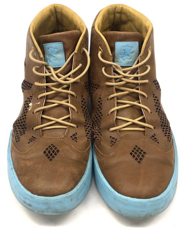 Nike LeBron X 10 NSW Lifestyle Hazelnut Brown University Blue Size 13