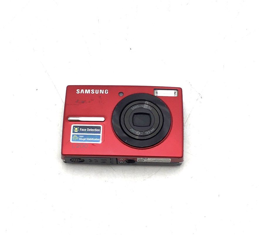 Samsung Red Black 10.2 MP Point &amp; Shoot Digital Camera W/Accessories