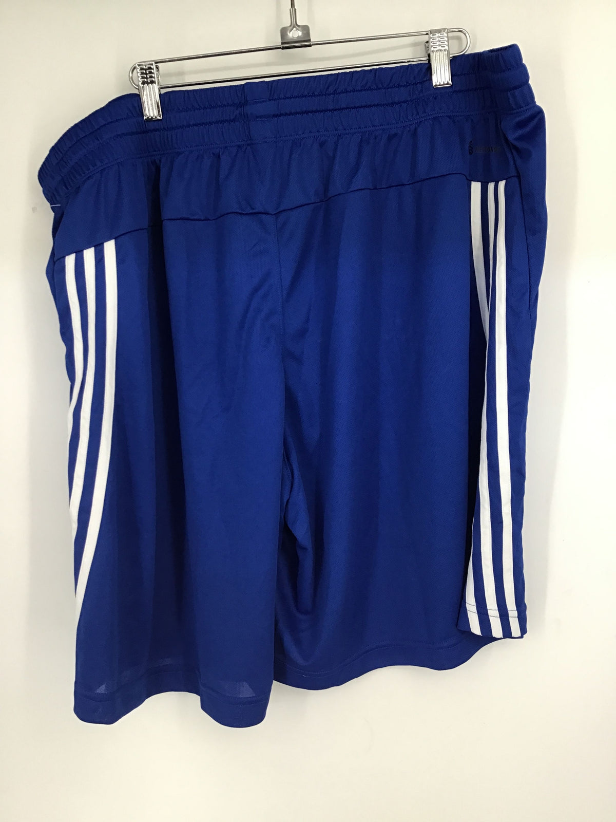 NWT Adidas Men&#39;s Royal Blue 3 Stripe Athletic Shorts - Size 2XL Lot Of 3