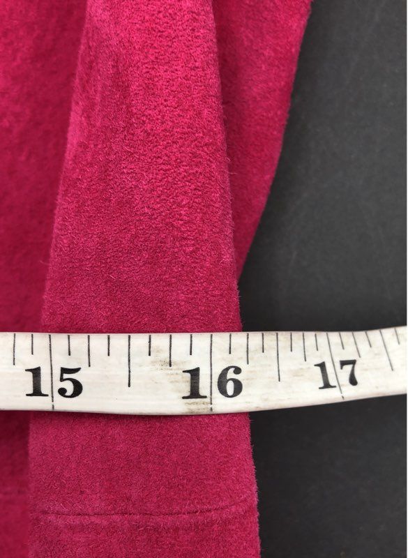 Bradley By Bradley Bayou Women's Pink Suede Leather Shirt Jacket - Size XS