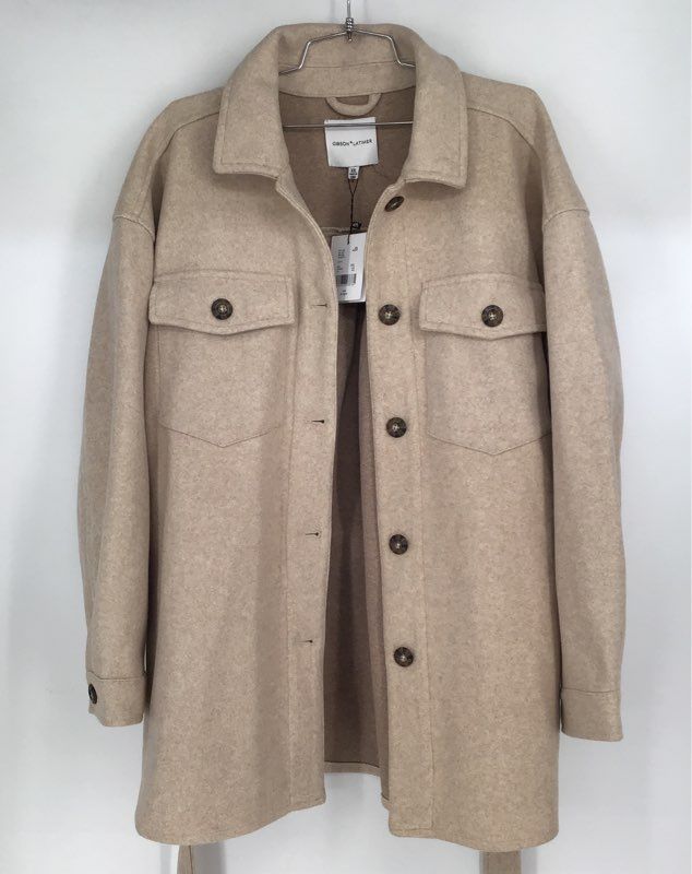 NWT Gibson &amp; Latimer Women&#39;s Putti Collared Single-Breasted Trench Coat - Sz 2XL