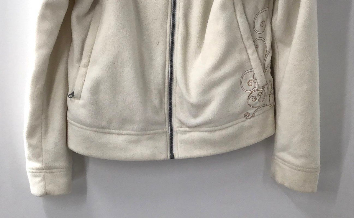 Joe Rocket Honda Gold Wing Women's Fleece Full Zip Hoodie Jacket Cream Sz XL