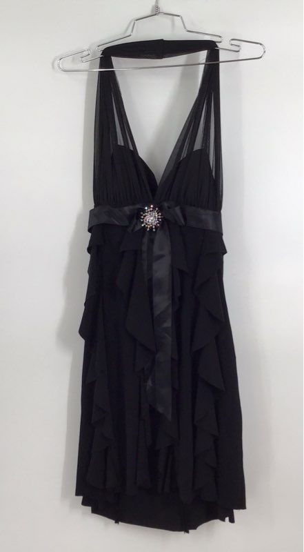 NWT Betsy Adam By Linda Bernell Women&#39;s Black Fit &amp; Flare Dress - Size 6P