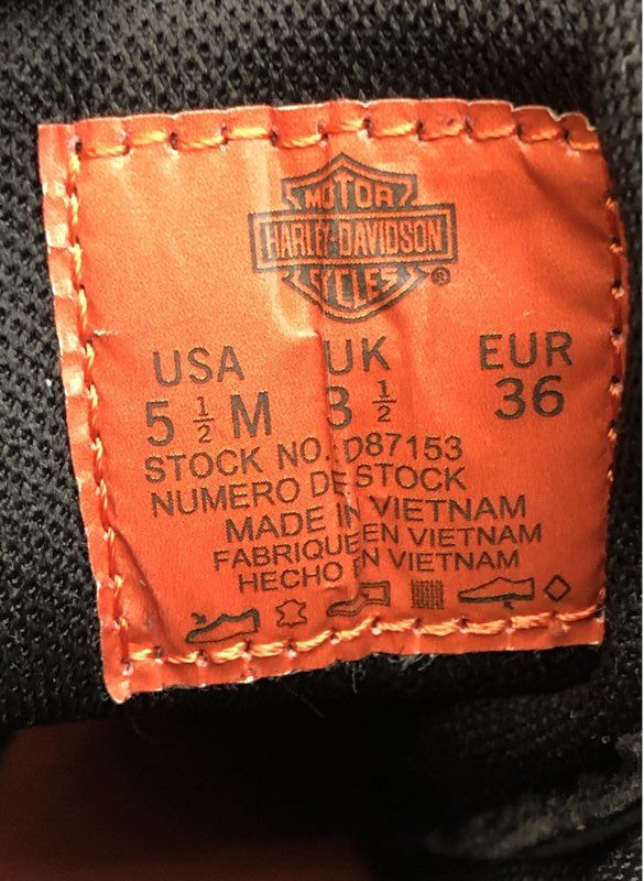 Harley-Davidson Women's Calvert 8-Inch Black Biker Boots - Size 5.5M