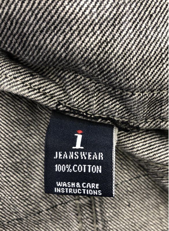 Authentic Denim Co. Men's Black Cotton Trucker Jacket - Size XL