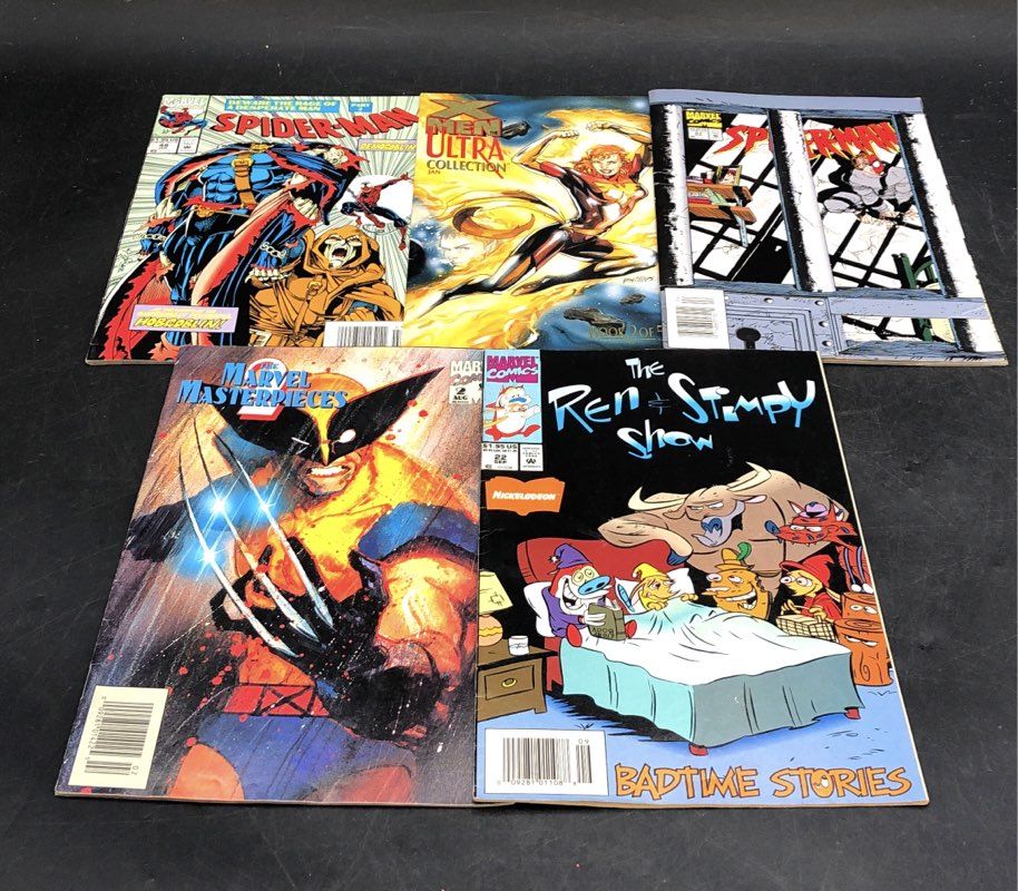 Comic Book Lot Marvel DC 1980s-1990s Mixed Superhero Approximately 25 Comics