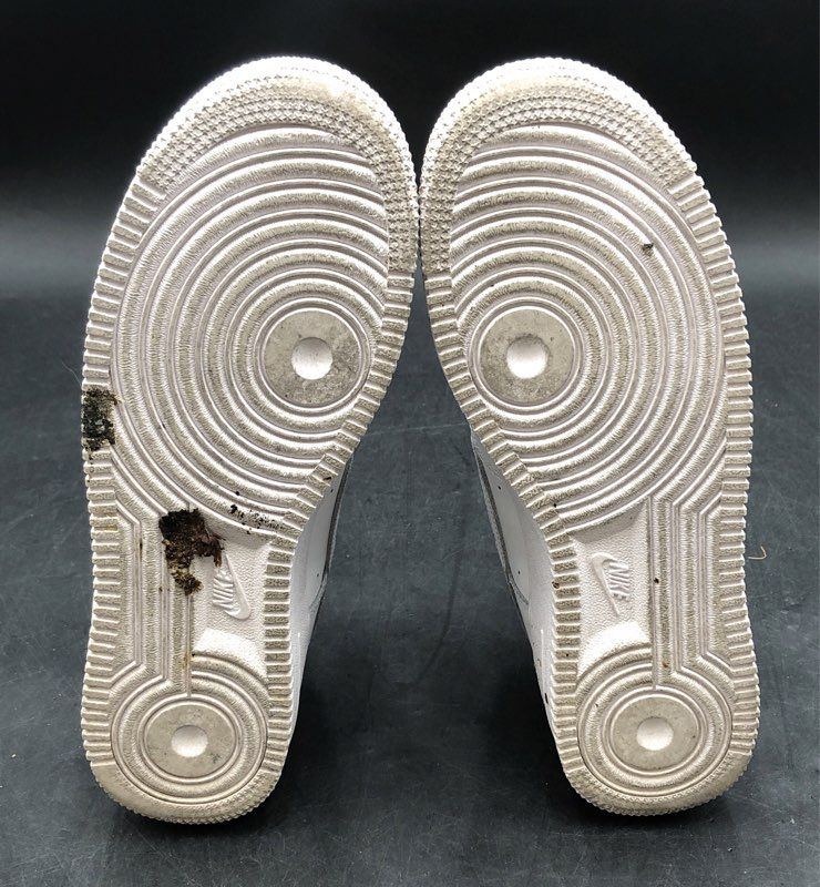 Nike Air Force 1 LE Triple White GS Low Top Sneakers Size 7Y