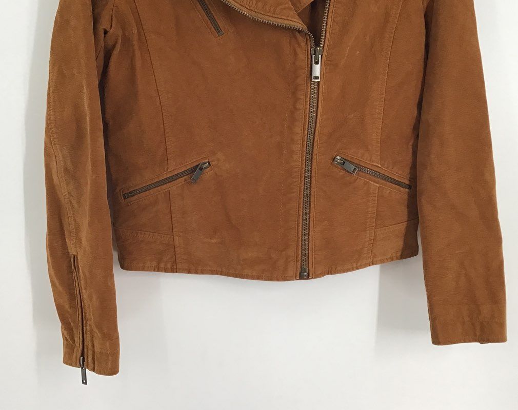 Ettiwa By Anthropologie Women&#39;s Brown Motorcycle Jacket - Size XS