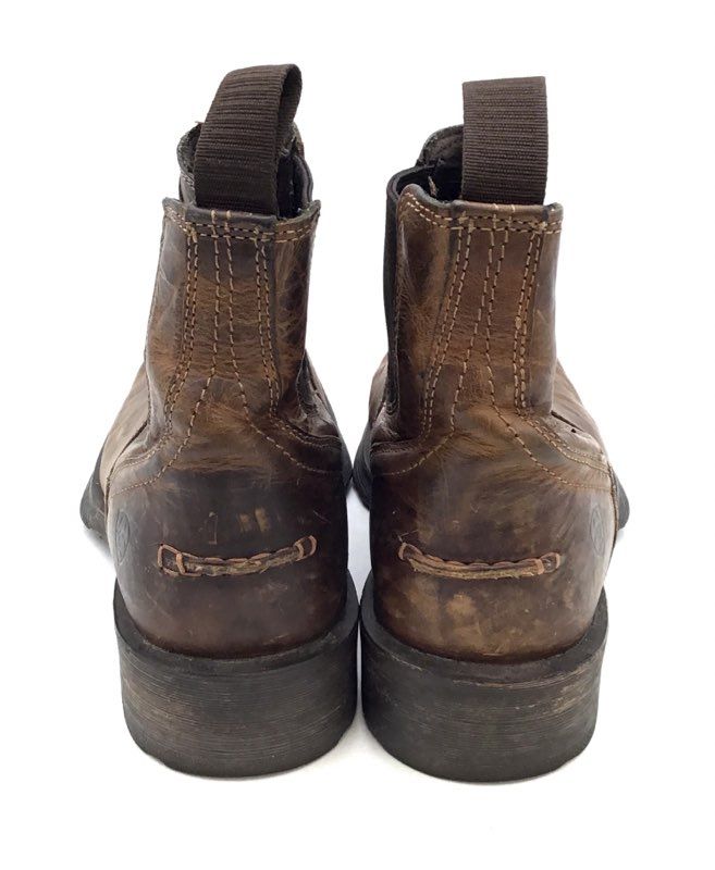 Ariat Sport Herdsman Distressed Brown Leather Western Chelsea Boots Size 10.5 D