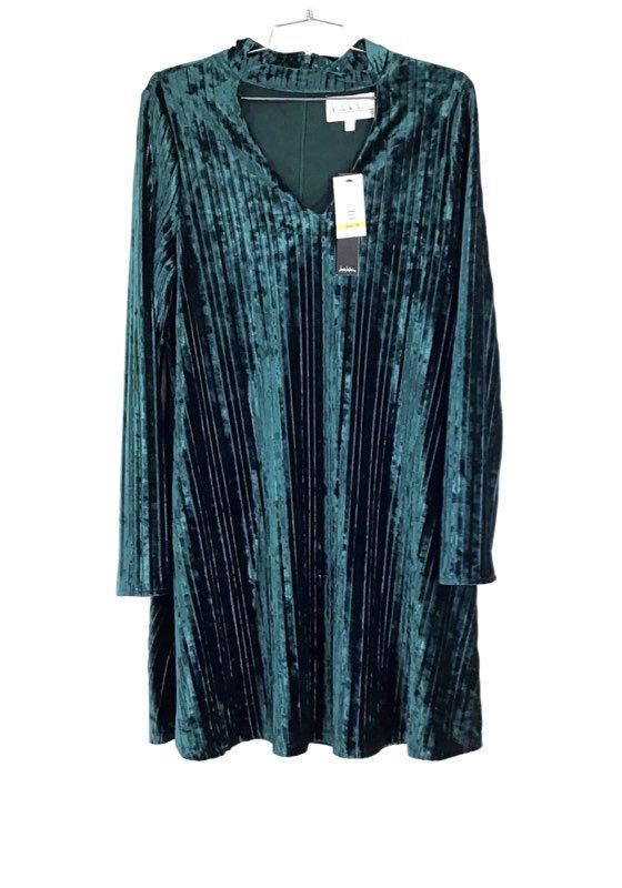 NWT Nicole Miller Women&#39;s Emerald Green Shift Dress - Size 14