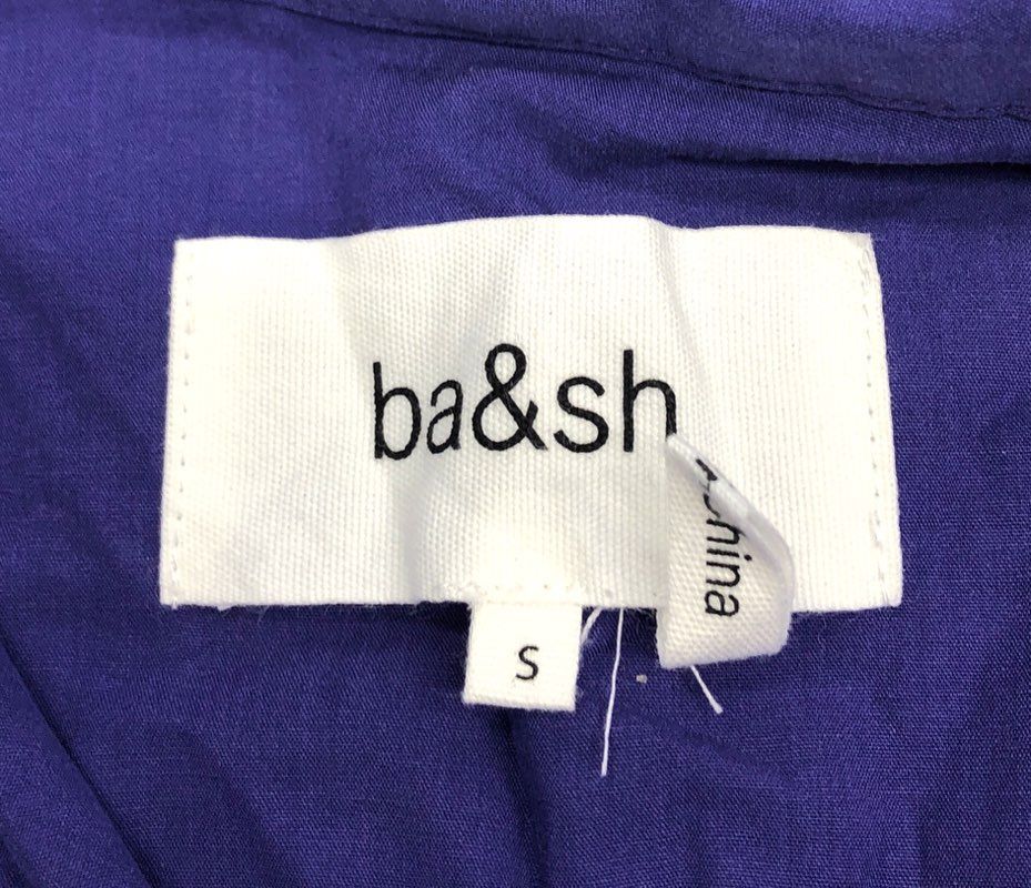 BA&SH Women's Purple Karla Shirt Long Sleeve Button Down Pocket Sz 1 NWT