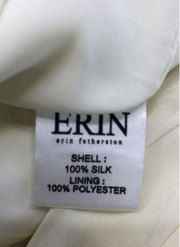 ERIN Erin Fetherston Women's Limeade Silk Ombre Pleated Chiffon Mini Dress Sz 4