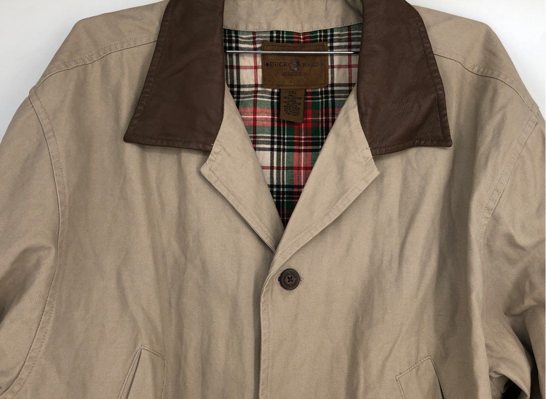 Duck Head Men&#39;s Beige Cotton Casual Jacket - Size 2XL