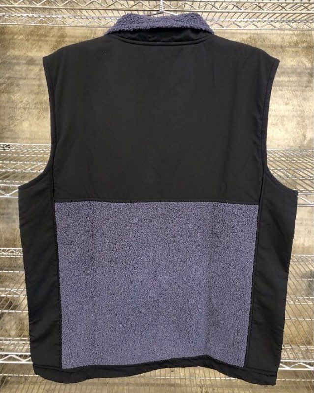 NWT Under Armour Men's Mission Vest Gray Black Sherpa Fleece Full Zip Size XL