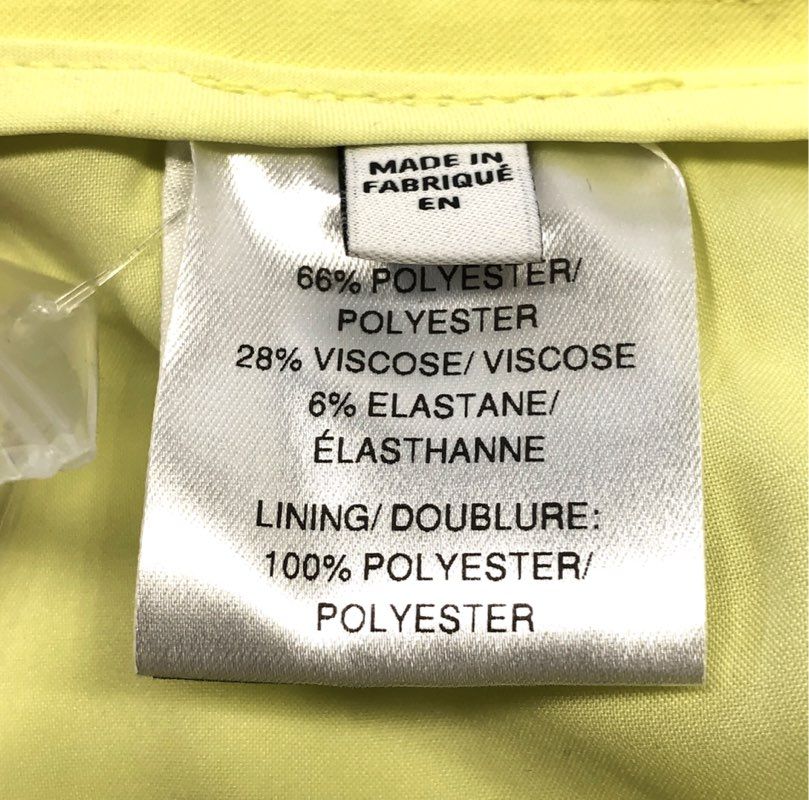 Tanya Taylor Women's Brett Shorts Zest Yellow Gold Button Tailored Sz 8 NWT