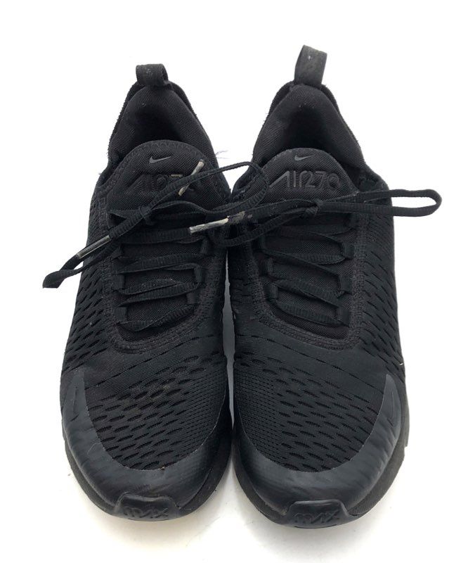 Nike Air Max 270 Triple Black GS Youth Sneakers Size 7Y