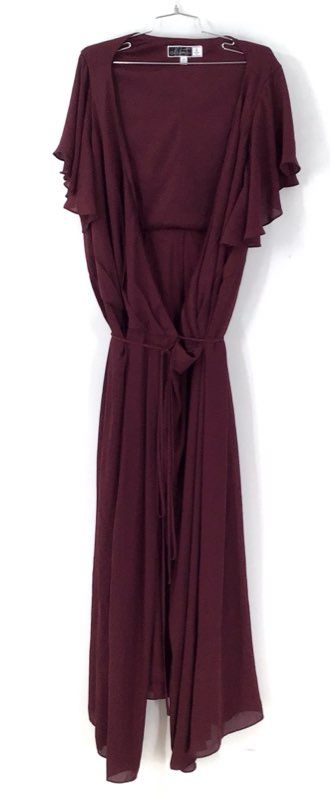NWT Celebrate By DB Studio Women's Wine Wrap Dress - Size 26
