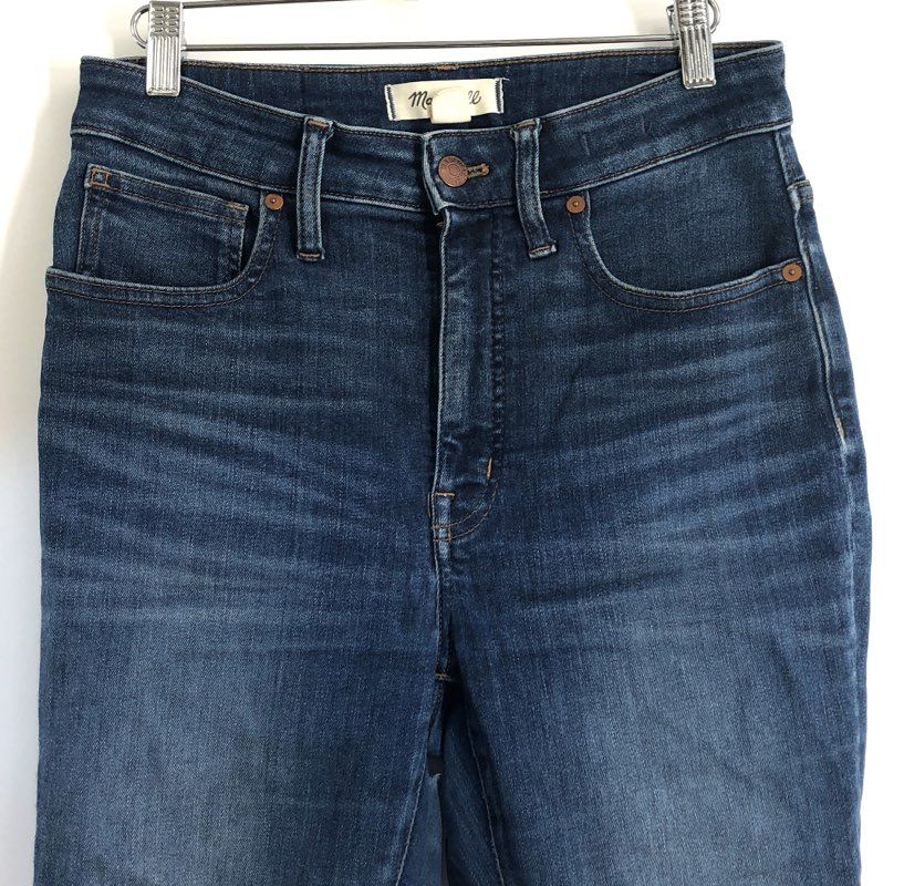 Madewell Women's Curvy High-Rise Skinny Jeans Blue Dark Wash Sz 27