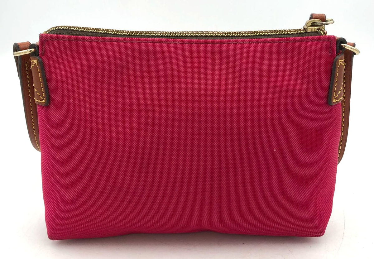 Authentic Dooney &amp; Bourke Women&#39;s Pink Luxury Crossbody Bag - COA Included