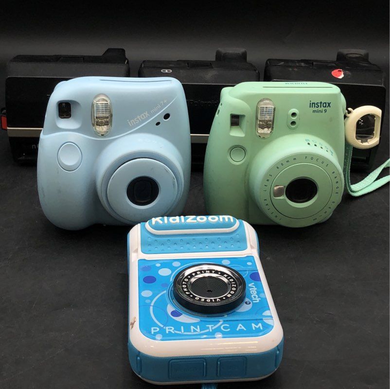 Polaroid Sun 600 Fujifilm Instax Mini VTech Instant Film Camera Lot 6 Piece