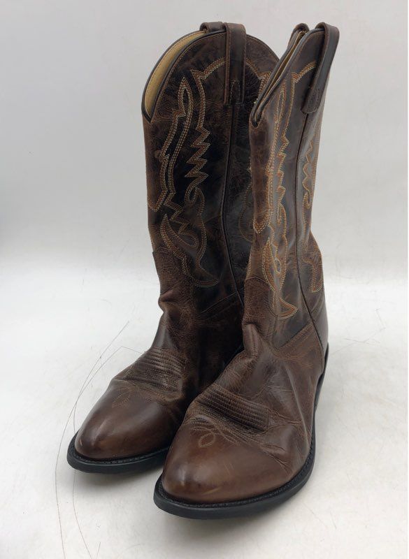 Smoky Mountain Men&#39;s Brown Leather Cowboy Western Boots - Size 9.5