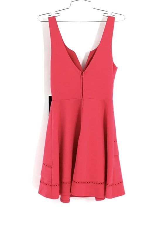 NWT Jodi Kristopher Women&#39;s Watermelon Sleeveless Fit &amp; Flare Dress - Size 5