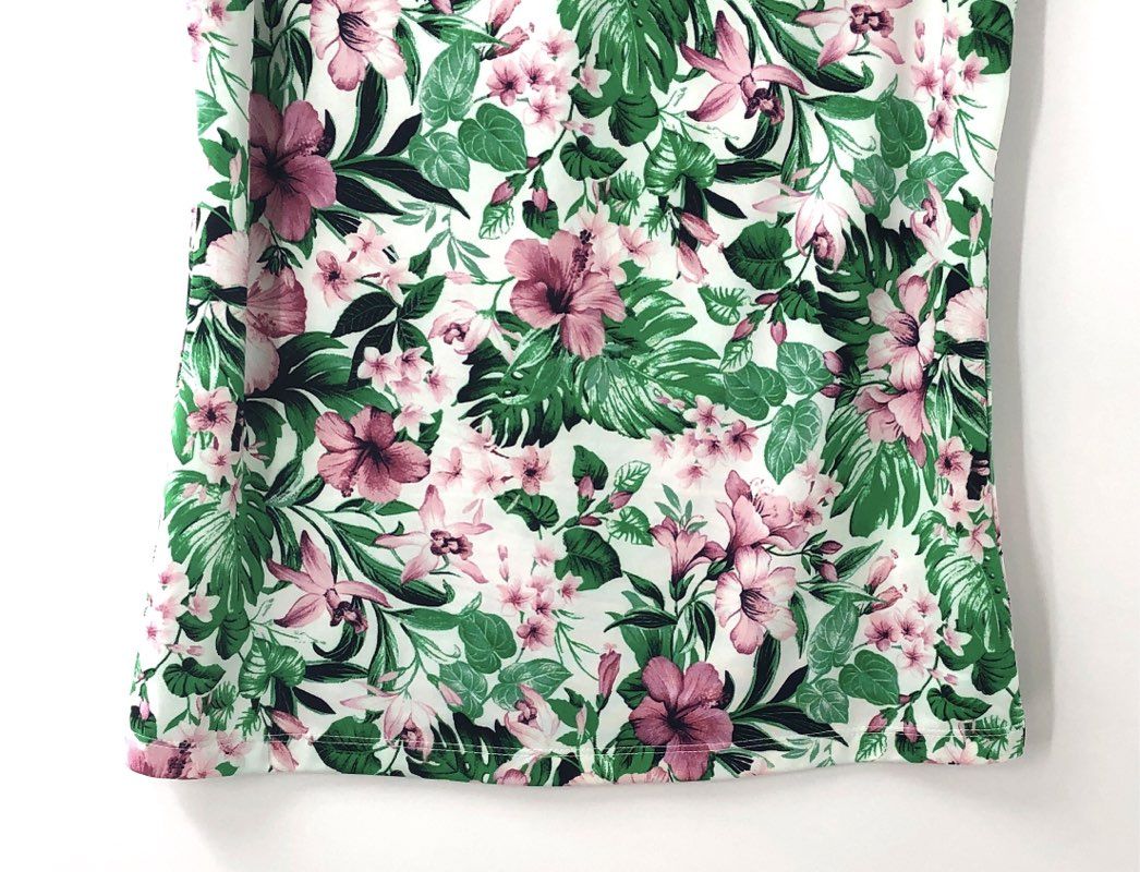 Tommy Bahama Golf Women's Tropical Floral Sleeveless Quarter Zip Top NWT Sz XS