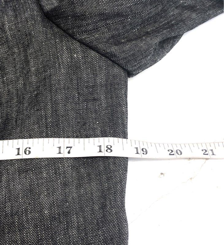 Ellen Tracy Women's Black Linen Blend Two-Button Blazer Jacket Sz 4 NWT