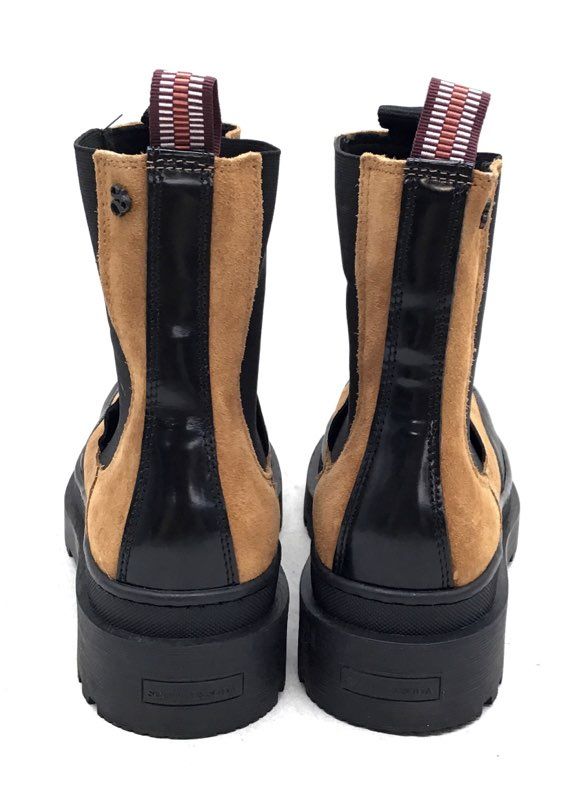 Scotch & Soda Women's Aubri Brown Black Chelsea Boots - Size 6.5