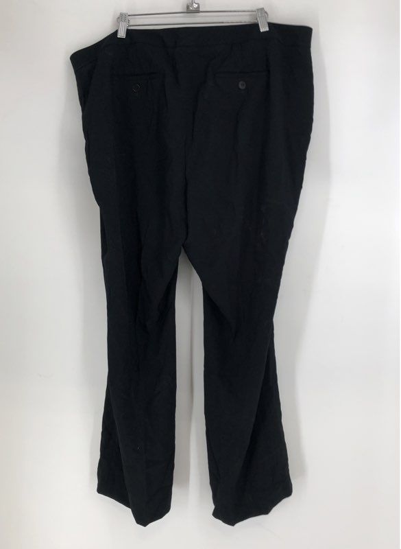 Talbots Women's Black Textured Straight Leg Dress Pants NWT Sz 20WP