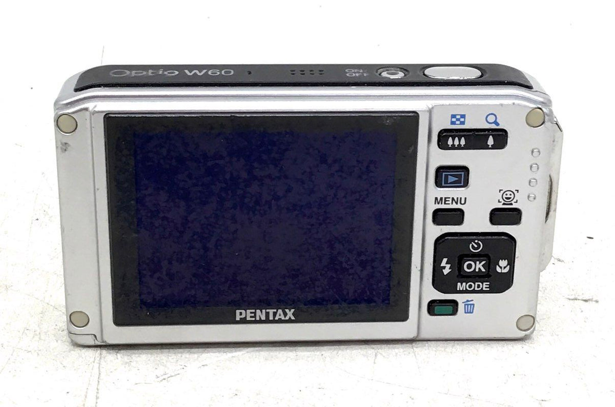 Pentax Optio W60 Silver Waterproof Compact Digital Camera