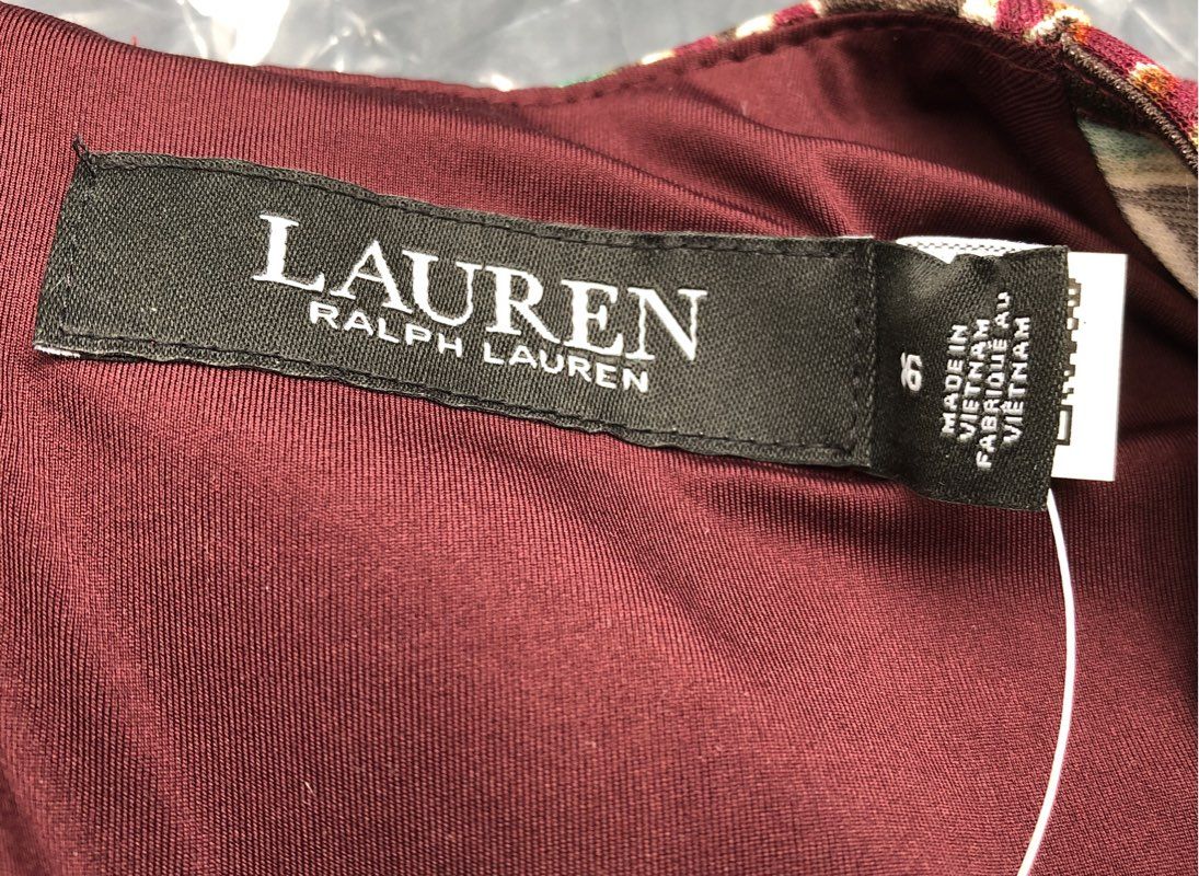 NWT Lauren Ralph Lauren Women&#39;s Red Wrap Dress - Size 16