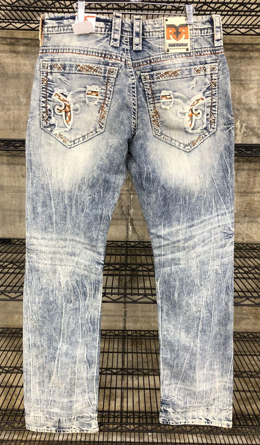Rock Revival Men's 'Nilson Rlxd St 17' Blue Denim Relaxed Fit Jeans - Size 34/34
