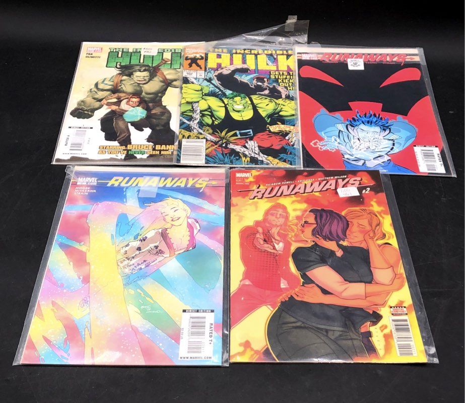 Marvel Comic Lot Modern Age Deadpool Runaways Hulk Hawkeye Mixed 20 Comics
