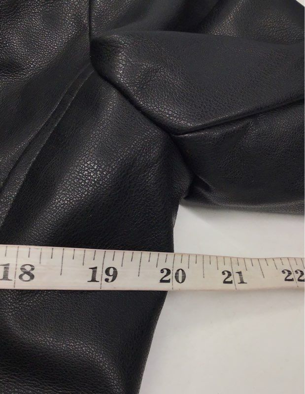 Bagatelle Collection Women's Black Faux Leather Moto Biker Jacket Size L