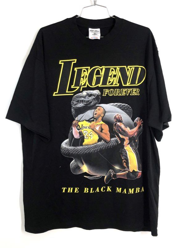 Kobe Bryant The Black Mamba Legend Forever Graphic T-Shirt Shaka Wear Sz XL
