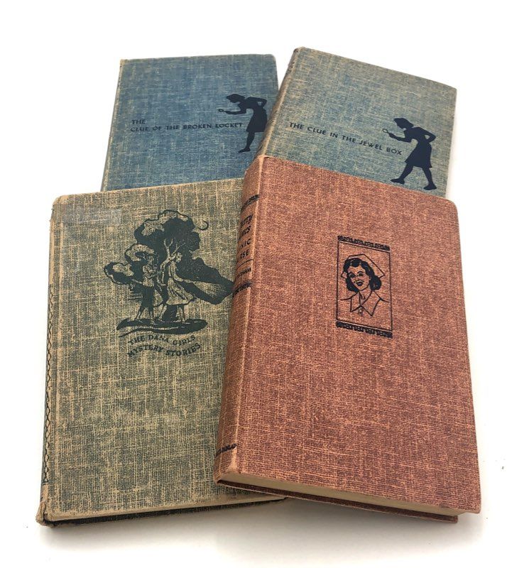 Vintage Book Lot Grosset & Dunlap Nancy Drew Cherry Ames Dana Girls 4 Volumes