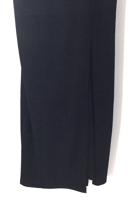 Betsy & Adam Women's Black Notched V-Neck Maxi Gown Dress Sz 12 NWT