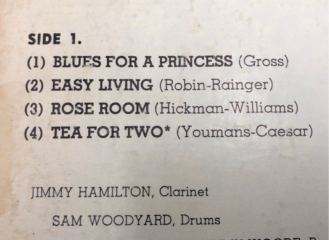 Urania Records Jimmy Hamilton Clarinet In High Fi Vinyl Record