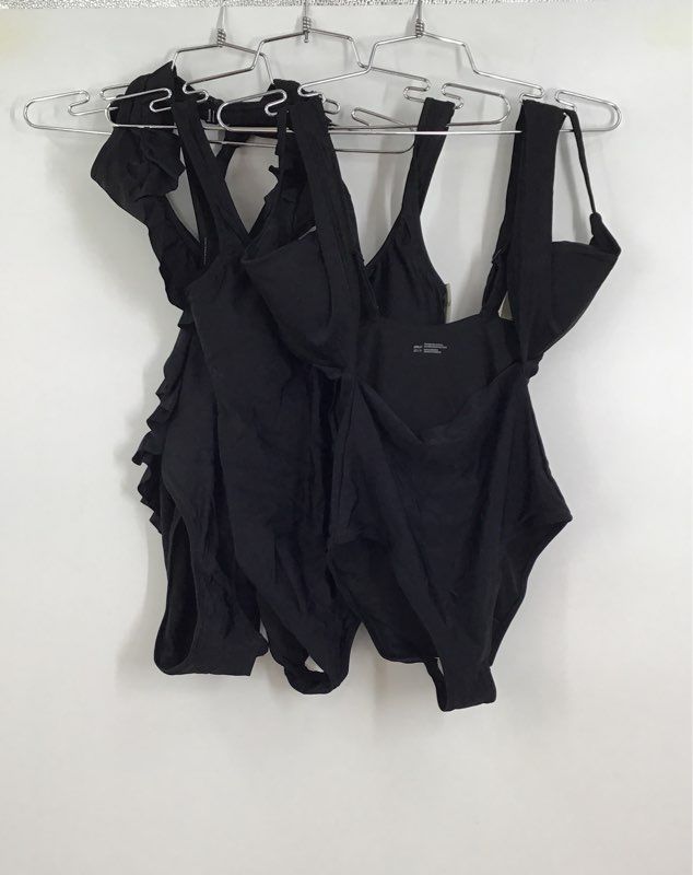 NWT Aerie Women&#39;s Black One-Piece Full Coverage Swimsuits - Size XS Lot Of 3