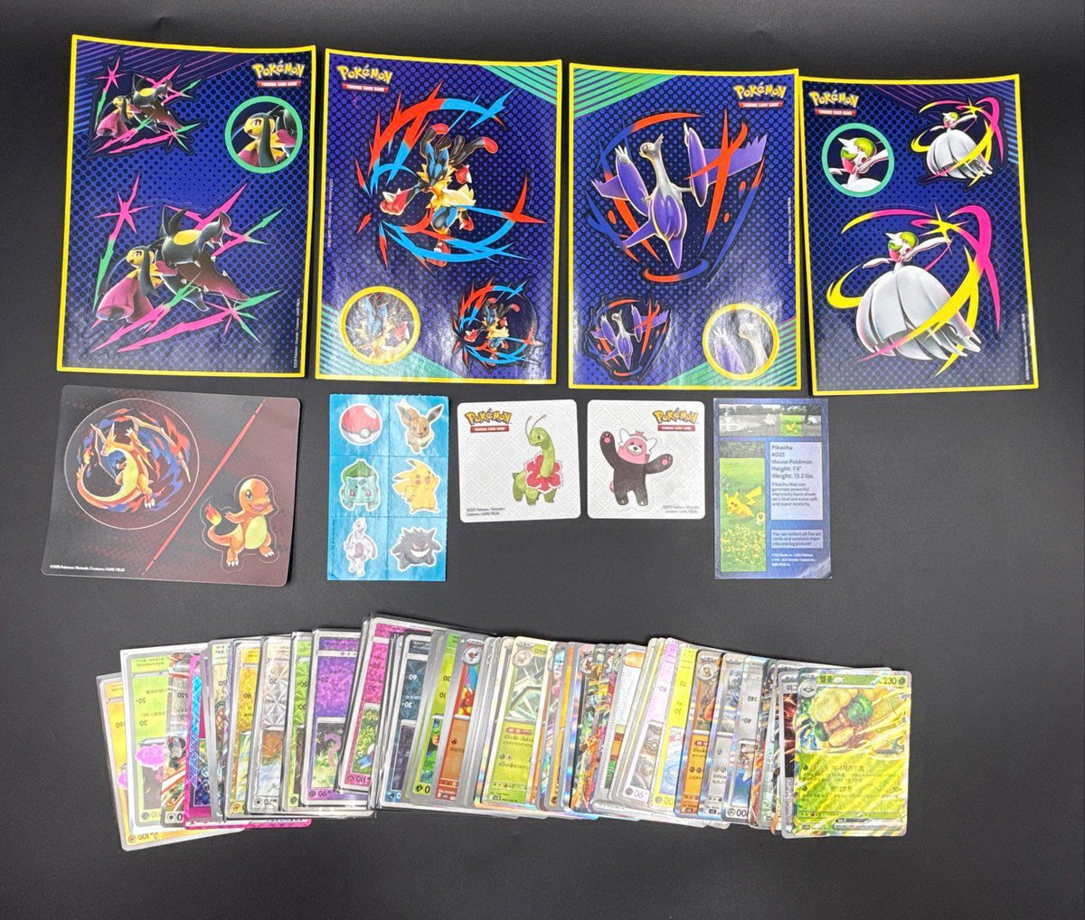 Pokemon Card Lot Modern Mixed Japanese Korean EX Holos 55 Cards See Photos