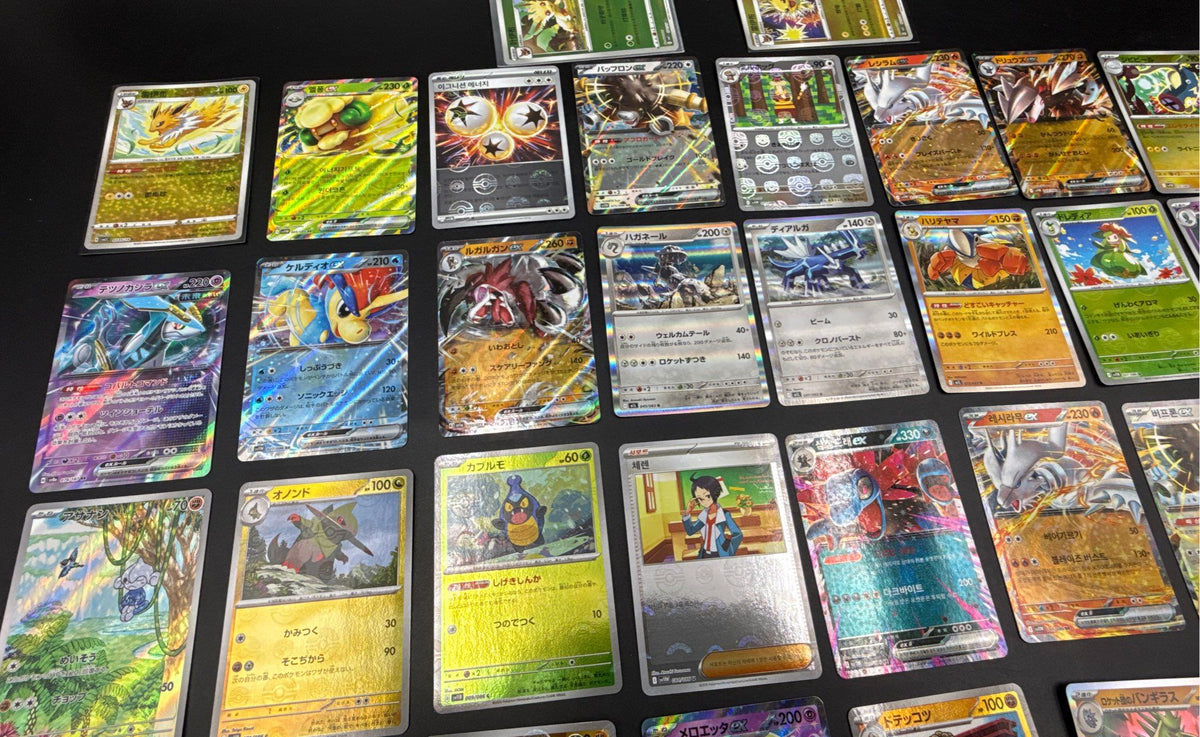 Pokemon Card Lot Modern Mixed Japanese Korean EX Holos 55 Cards See Photos