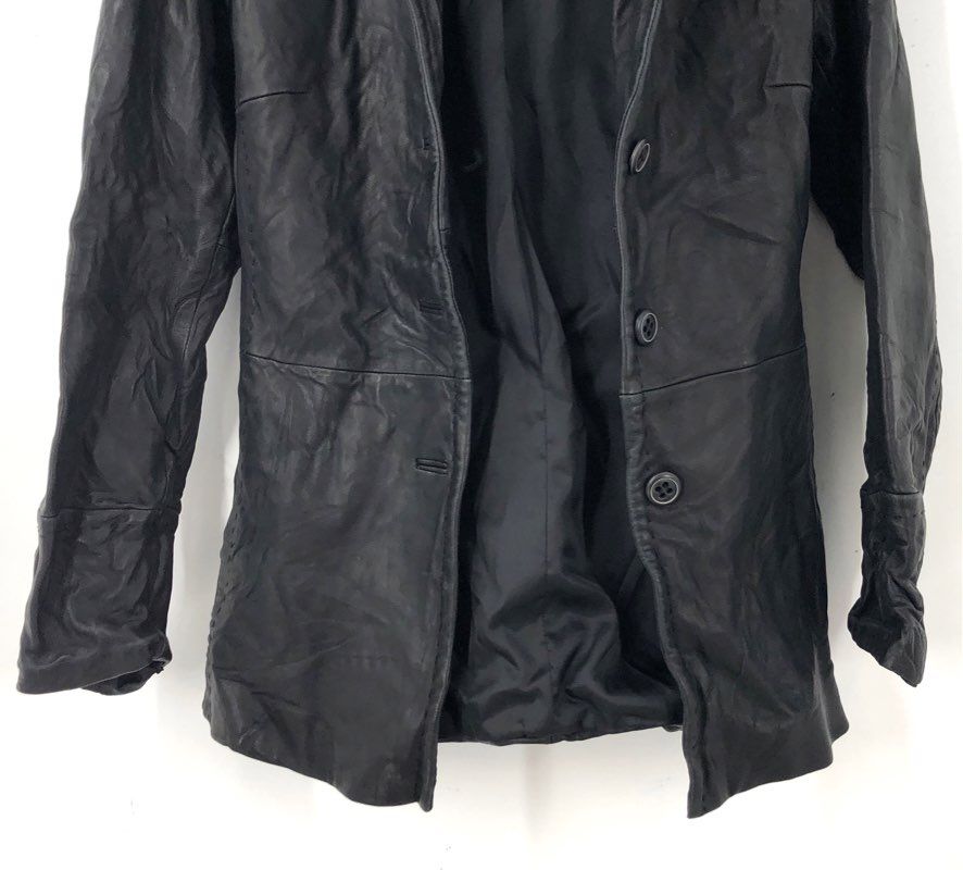 Jones New York Women's Black Leather Jacket - Size S