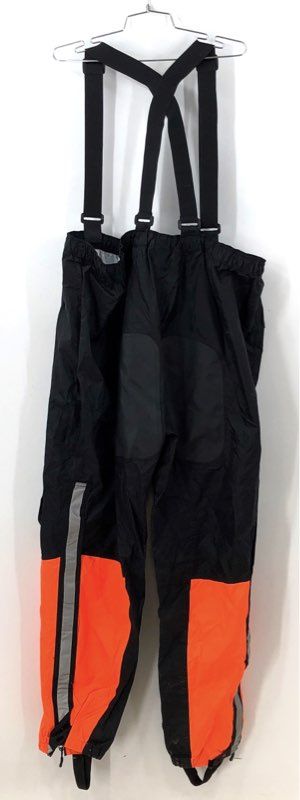 Harley-Davidson Men's Black Orange Cotton One-Piece Overalls - Size 3XL