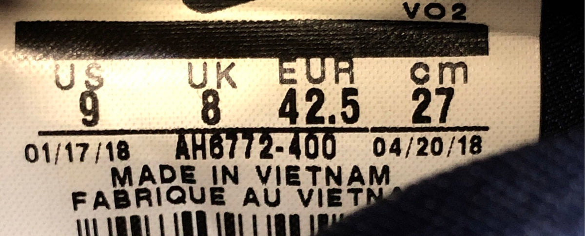 Nike Men's Air Force 270 Black Red Athletic Shoes - Size 9