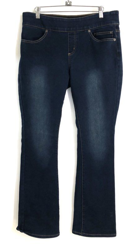 Vintage Harley-Davidson Women's Pull-On Bootcut Stretch Jeans Dark Wash Sz 31