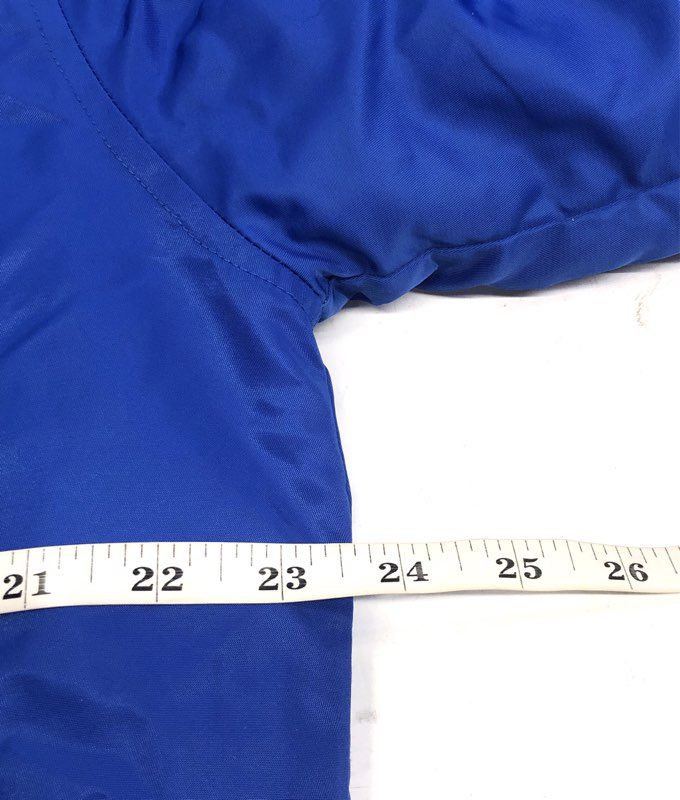 Two to Five Women's Royal Blue Ruched Sleeve Bomber Jacket Quilted Lining Sz M