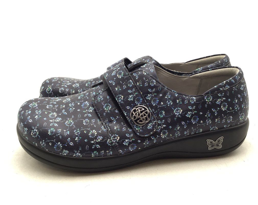 Alegria Women&#39;s Black Blue Joleen Work Pretty Casual Slip-On Shoes - Size 43