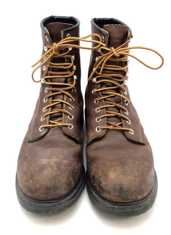 Red Wing 2233 Super-Sole Brown Leather Steel Toe Work Boots Size 9.5 D